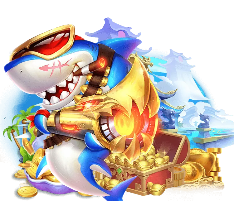 Hình ảnh game Bắn Cá Rồng với vũ khí mạnh mẽ và cá rồng huyền thoại
